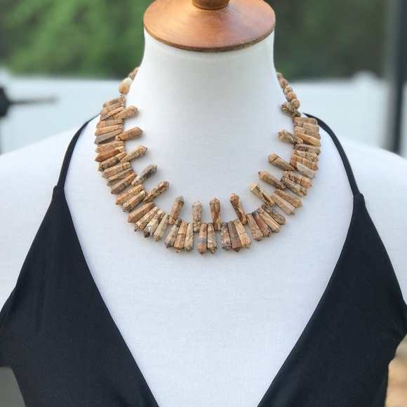 Jewelry - Genuine Stone Beaded Necklace